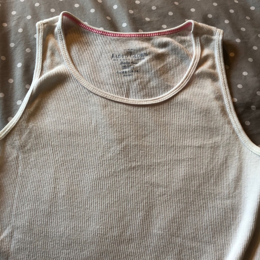White Ribbed Tank Top - Picture 2 of 5
